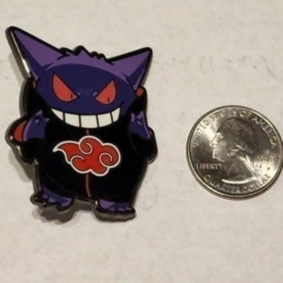 Limited Edition Naruto Akatsuki Itachi x Pokemon Gengar Enamel Pin - Collectible - Picture 5 of 6